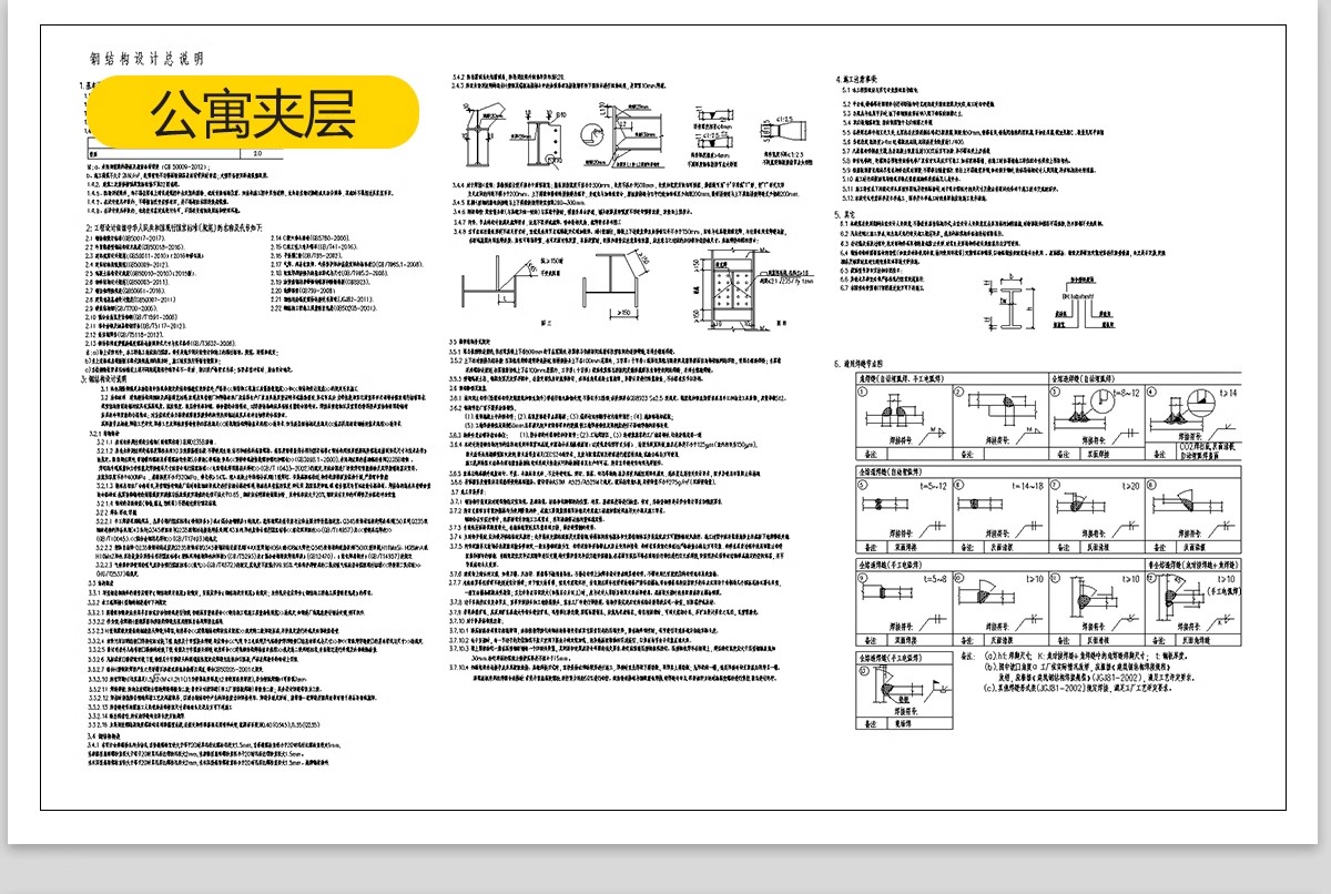 图片[10]-夹层楼板钢结构CAD施工图商铺公寓楼阁楼 楼承板详图节点大样图-大怪兽分享