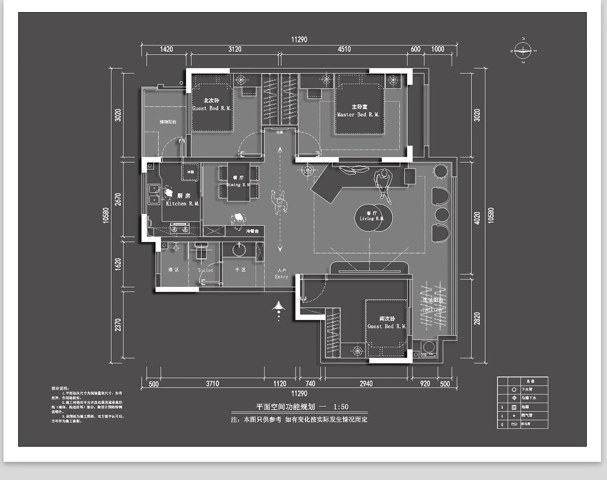 图片[10]-100种，家装室内相同户型图改造不同设计方案CAD平面图布局图合集-大怪兽分享