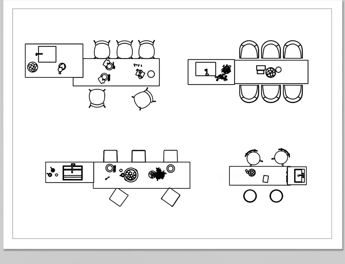 图片[10]-吧台CAD图库厨房吧椅现代室内家装西厨中岛台餐桌椅子图块施工图-大怪兽分享