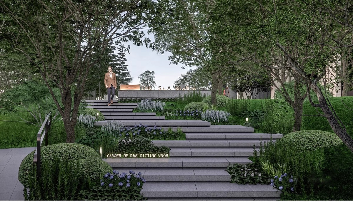 图片[10]-无障碍坡道楼梯景观阶梯公园台阶高差地形草图大师SU模型广场山地-大怪兽分享