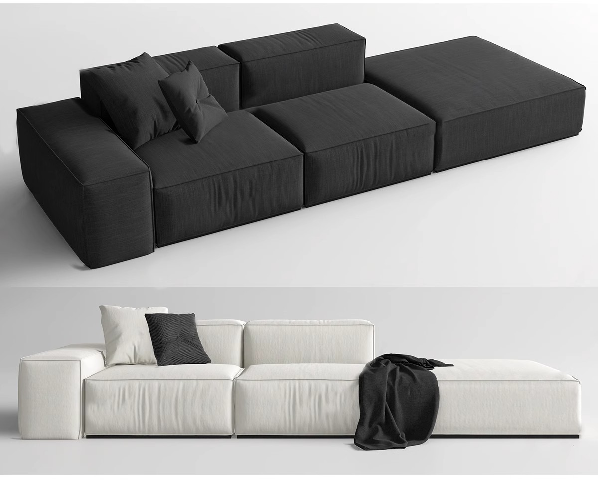 图片[10]-现代北欧沙发SU模型 客厅多人转角双人异形单人布艺沙发草图大师-大怪兽分享