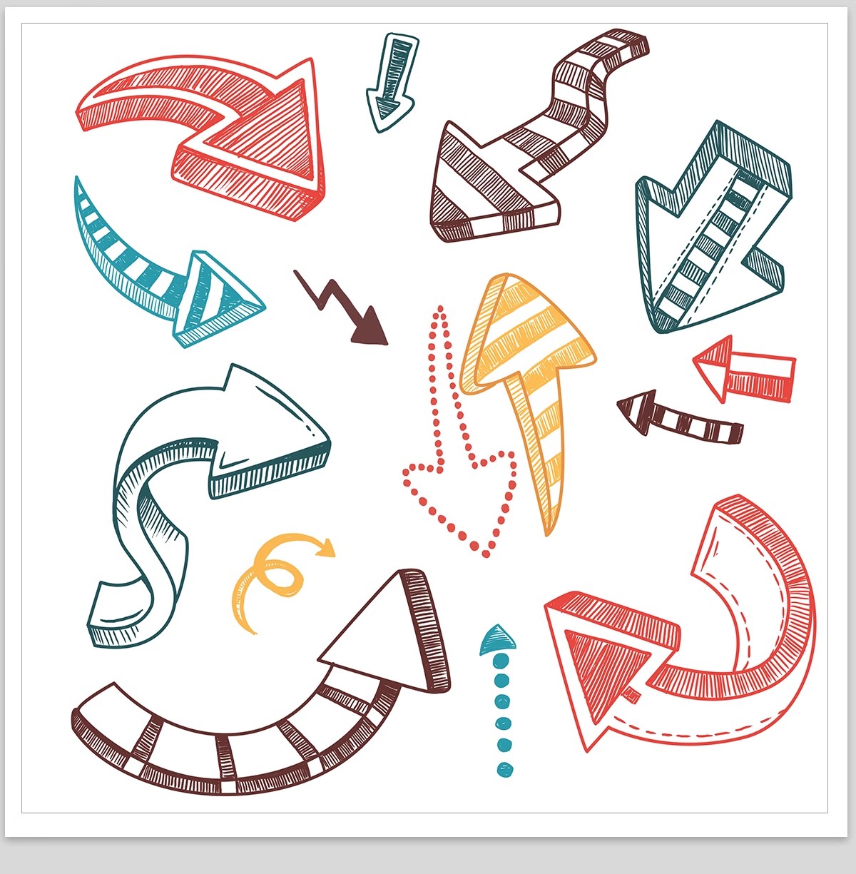 图片[9]-分析图常用箭头线条PSD源文件竞赛风格建筑景观设计PS文件素材库-大怪兽分享