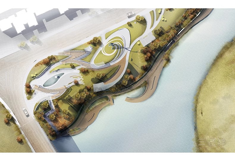 图片[8]-小清新建筑景观总平面图PSD分层园林公园广场彩平图竞赛风PS素材-大怪兽分享