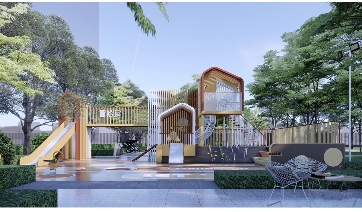 图片[10]-儿童乐园SU模型 游乐场活动区户外拓展训练设施CAD施工图草图大师-大怪兽分享