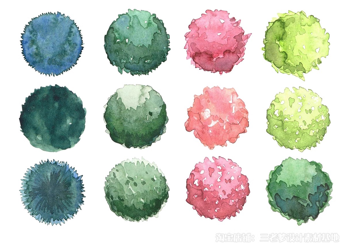 图片[10]-园林景观PS彩色总平面图案笔刷立面填充植物铺装psd分层设计素材-大怪兽分享