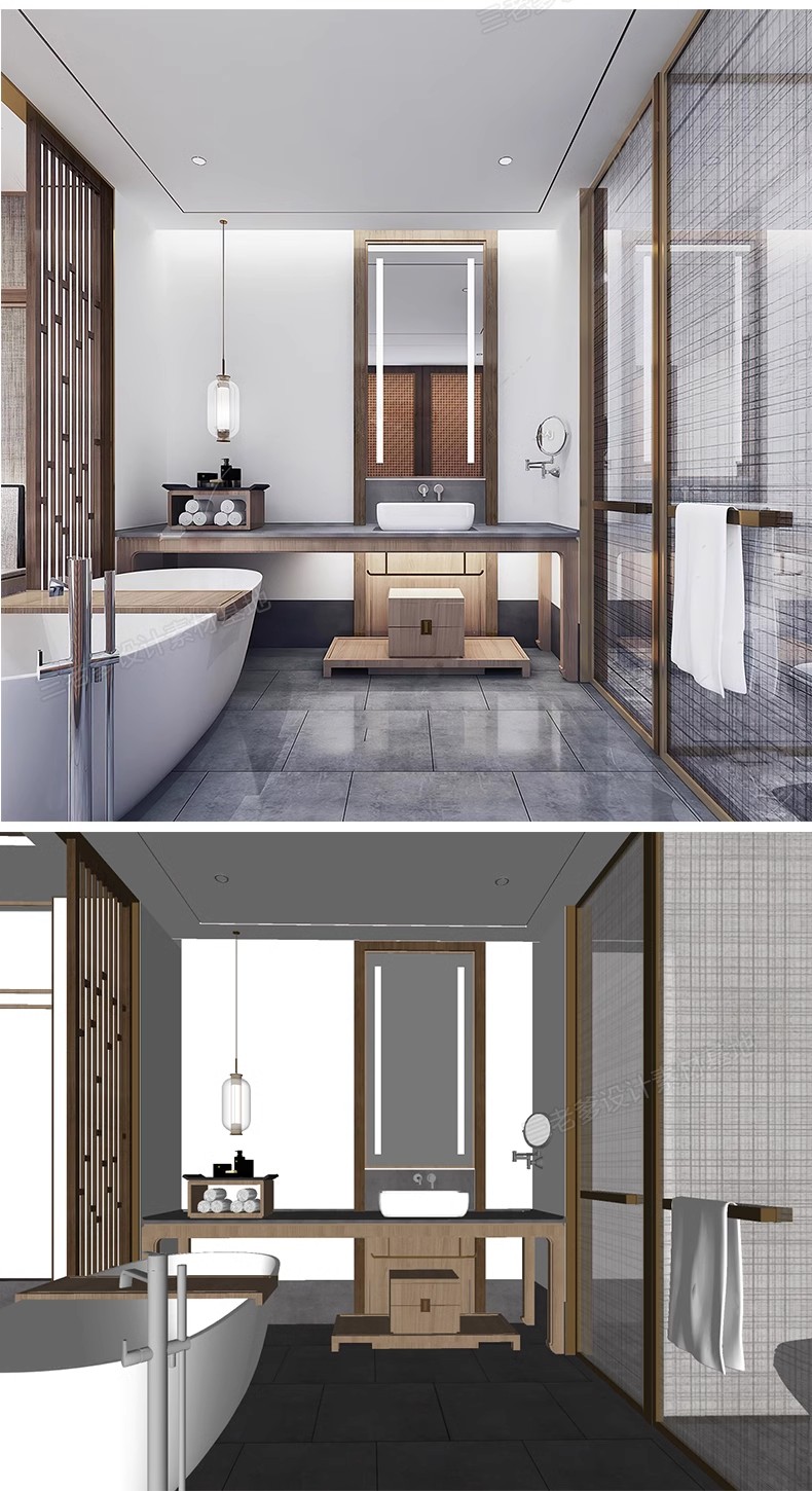 图片[31]-新中式风格SU模型室内家装客厅沙发家具餐桌椅卧室床草图大师素材-大怪兽分享