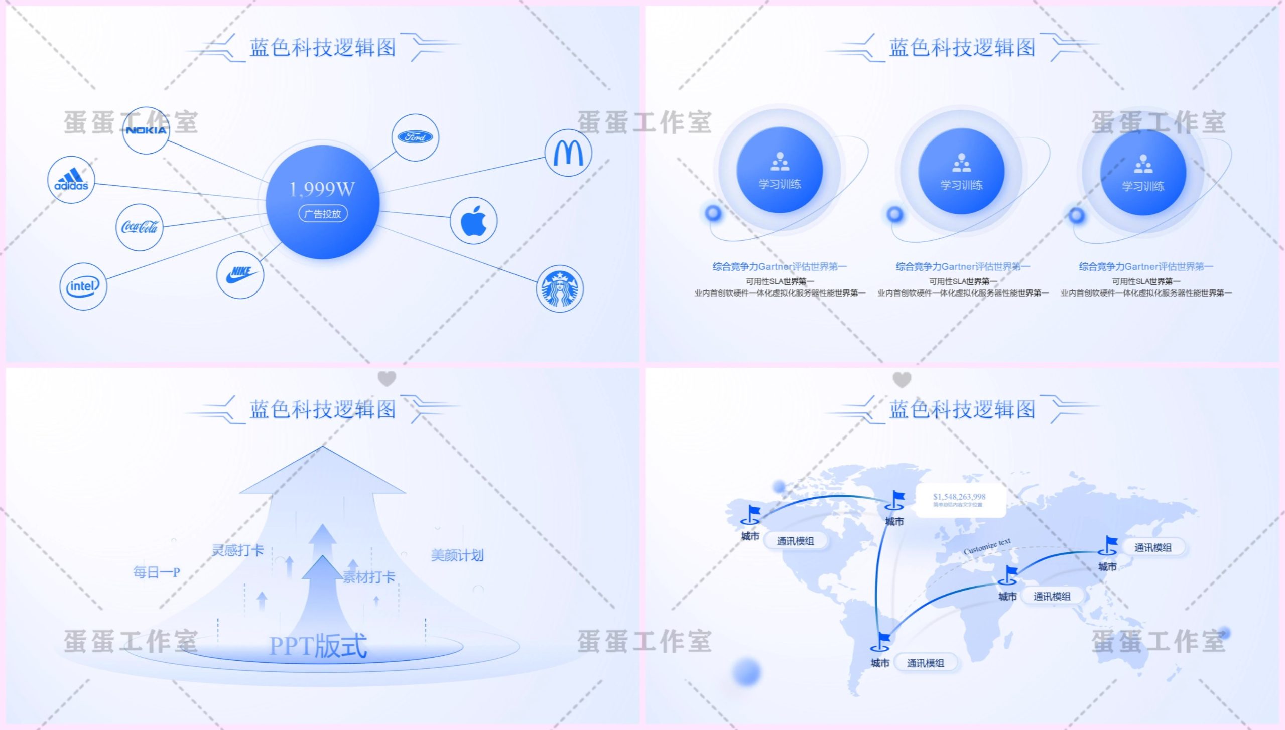 图片[23]-企业高端商务流程架构图逻辑图PPT模板高级感蓝色商业科技互联网-大怪兽分享