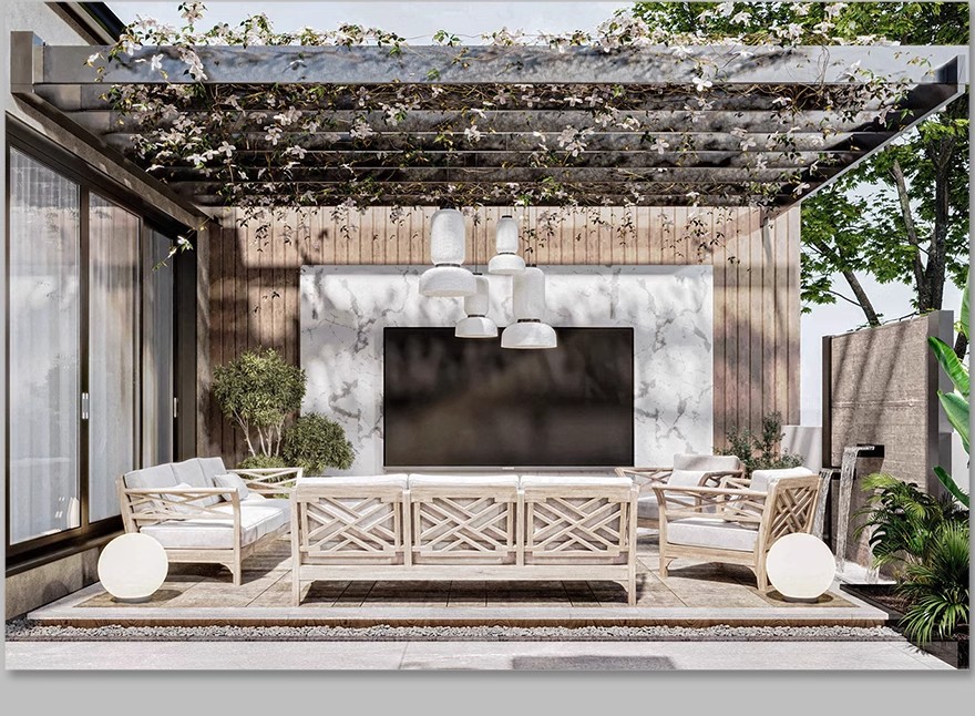 图片[28]-别墅庭院景观装修设计效果图片花园露台乡村户外院子CAD施工图纸-大怪兽分享