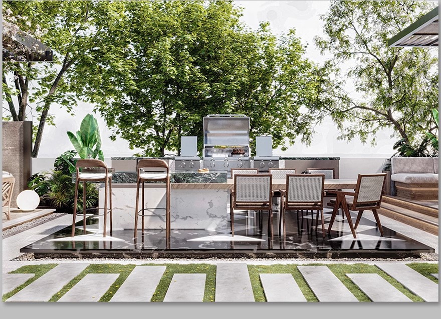 图片[29]-别墅庭院景观装修设计效果图片花园露台乡村户外院子CAD施工图纸-大怪兽分享