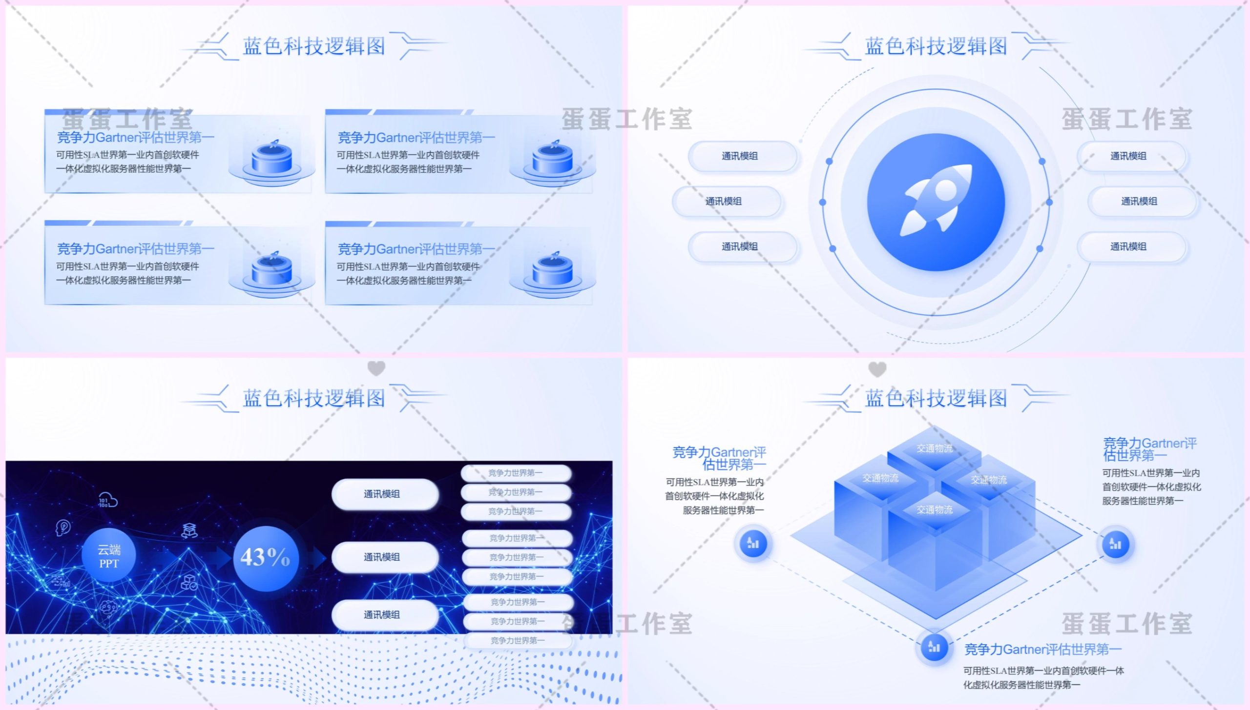 图片[26]-企业高端商务流程架构图逻辑图PPT模板高级感蓝色商业科技互联网-大怪兽分享