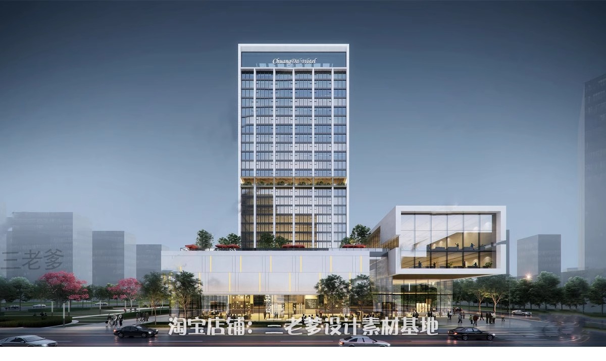 图片[11]-酒店旅馆建筑设计PPT文本SU建筑CAD配套优秀作品参考案例草图大师-大怪兽分享