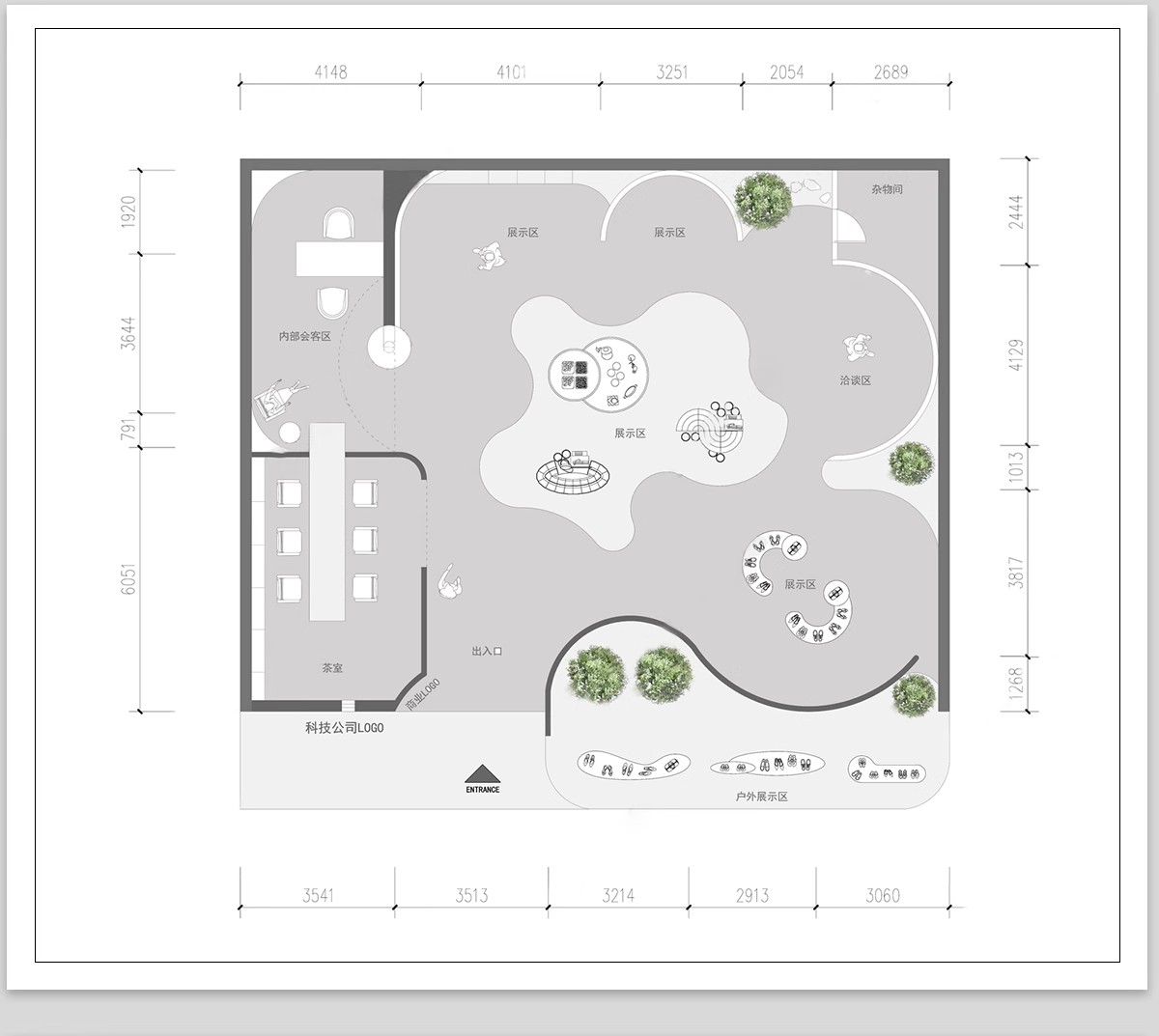 图片[11]-文化展厅CAD平面布置图 室内展馆企业科技历史展览馆方案布局设计-大怪兽分享