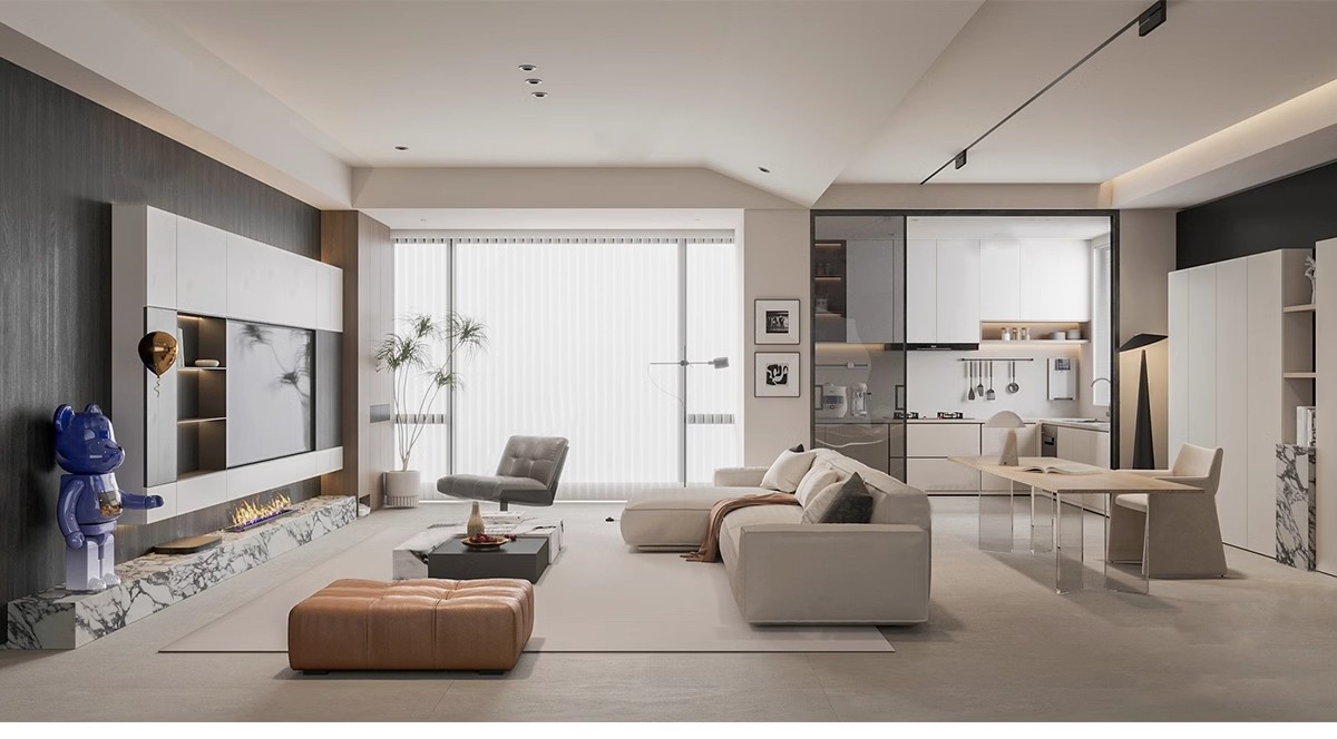 图片[11]-现代简约轻奢风格草图大师模型室内设计家装家具客厅卧室SU素材库-大怪兽分享