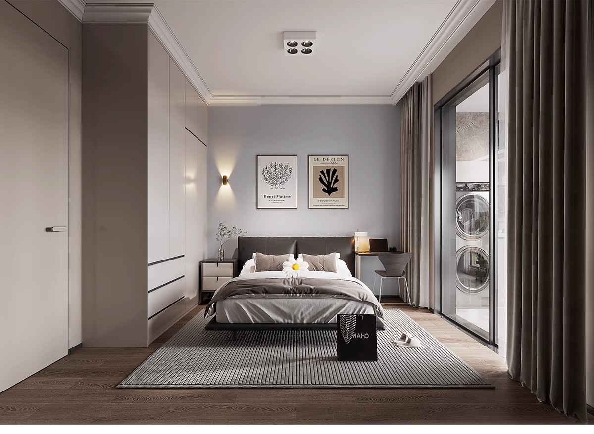 图片[10]-1300张，意式装修设计效果图 极简轻奢风格家装房屋房子客厅卧室室内图库-大怪兽分享