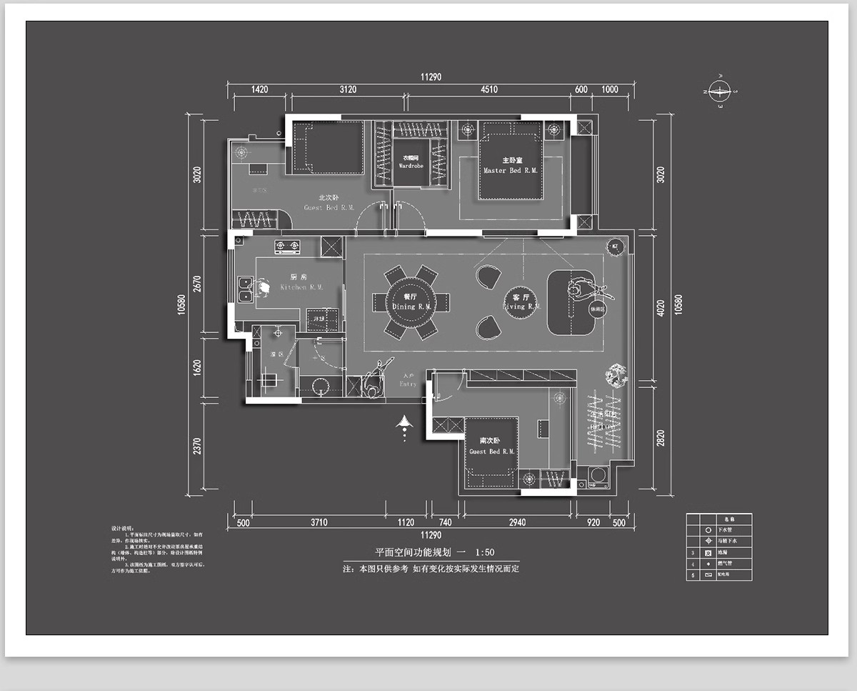 图片[11]-100种，家装室内相同户型图改造不同设计方案CAD平面图布局图合集-大怪兽分享