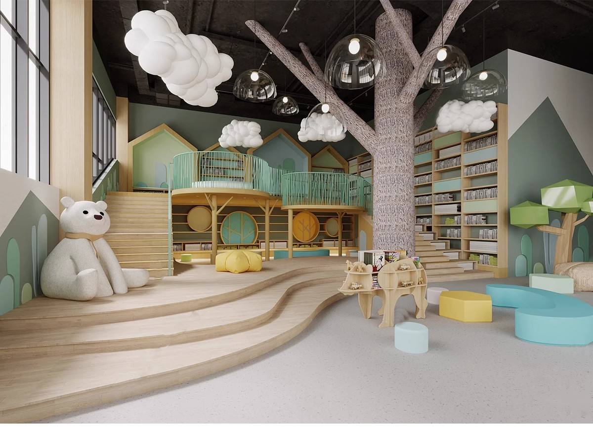 图片[9]-儿童乐园早教中心教室幼儿园3d模型室内CAD施工图3dmax效果平面SU-大怪兽分享