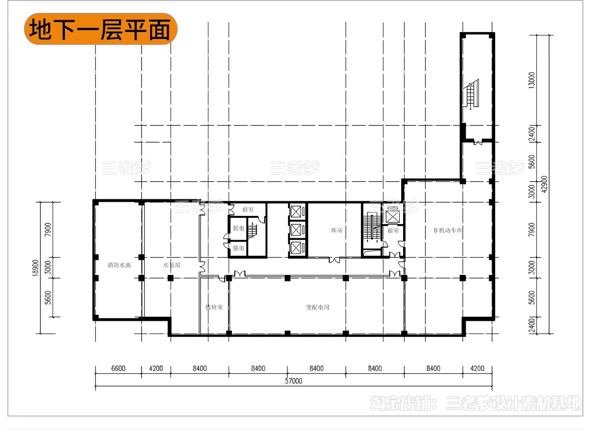 图片[11]-教学楼CAD施工图 综合楼小学中学大学建筑方案设计图库平面布局图-大怪兽分享