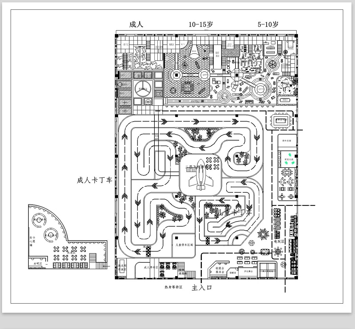 图片[11]-幼儿园CAD施工图 儿童乐园早教中心教室平面布局图室内设计效果图-大怪兽分享