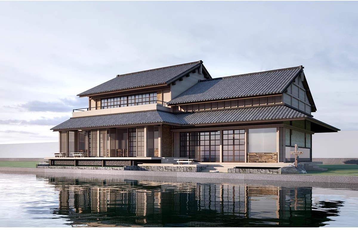 图片[11]-坡屋顶建筑SU模型公建文化展览馆服务中心新中式折线建筑草图大师-大怪兽分享