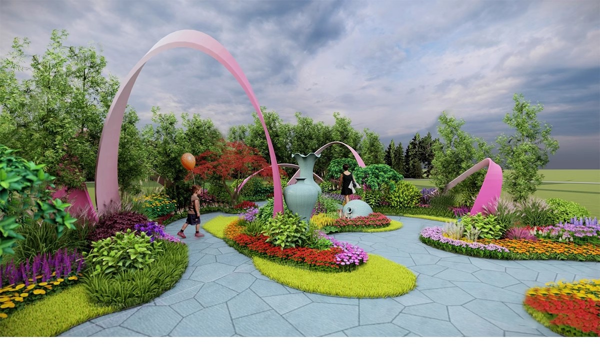 图片[11]-园林景观花镜花境植物配置地被花丛花草花卉草花组团搭配su模型库-大怪兽分享