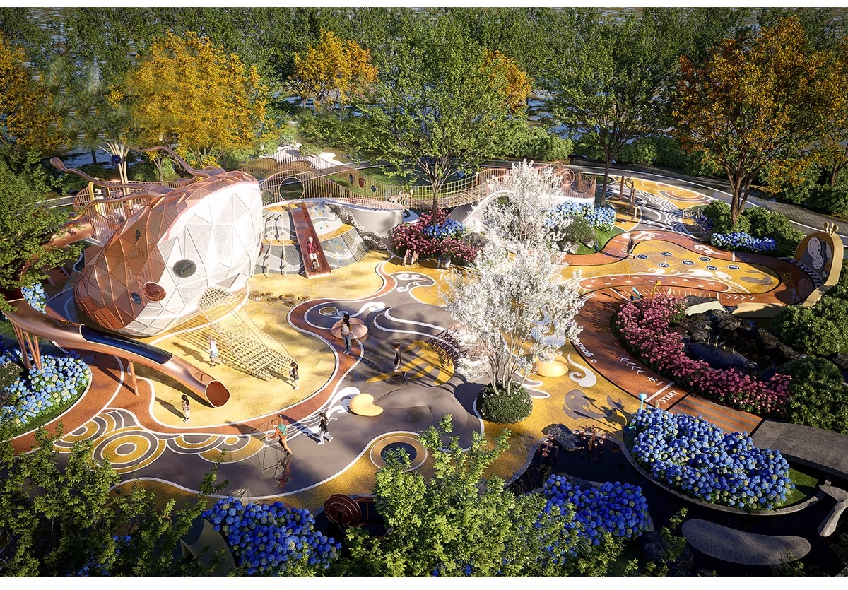 图片[11]-儿童乐园SU模型 游乐场活动区户外拓展训练设施CAD施工图草图大师-大怪兽分享