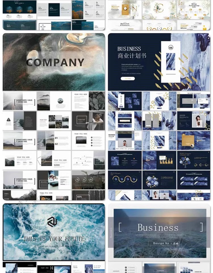 图片[9]-欧美高端PPT模板简约国外英文极简风商务述职公司企业简介绍素材-大怪兽分享
