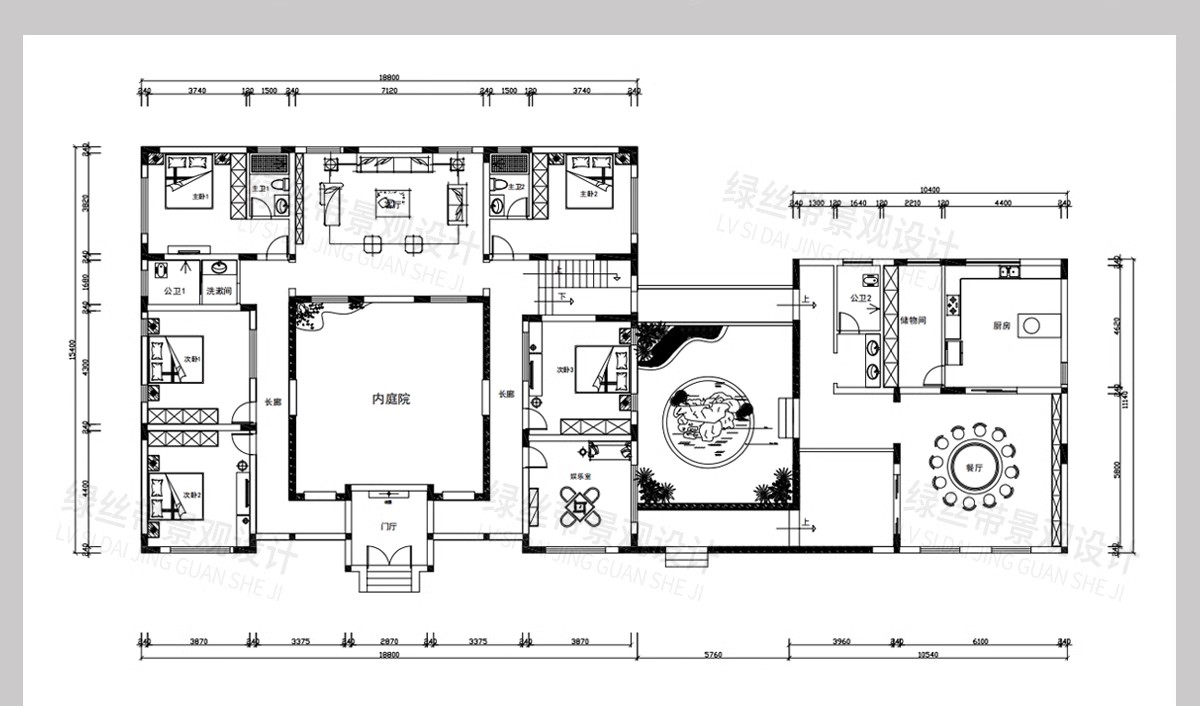 图片[10]-新 中式四合院建筑民宿豪宅别墅乡村自建房院子效果图CAD施工图纸-大怪兽分享