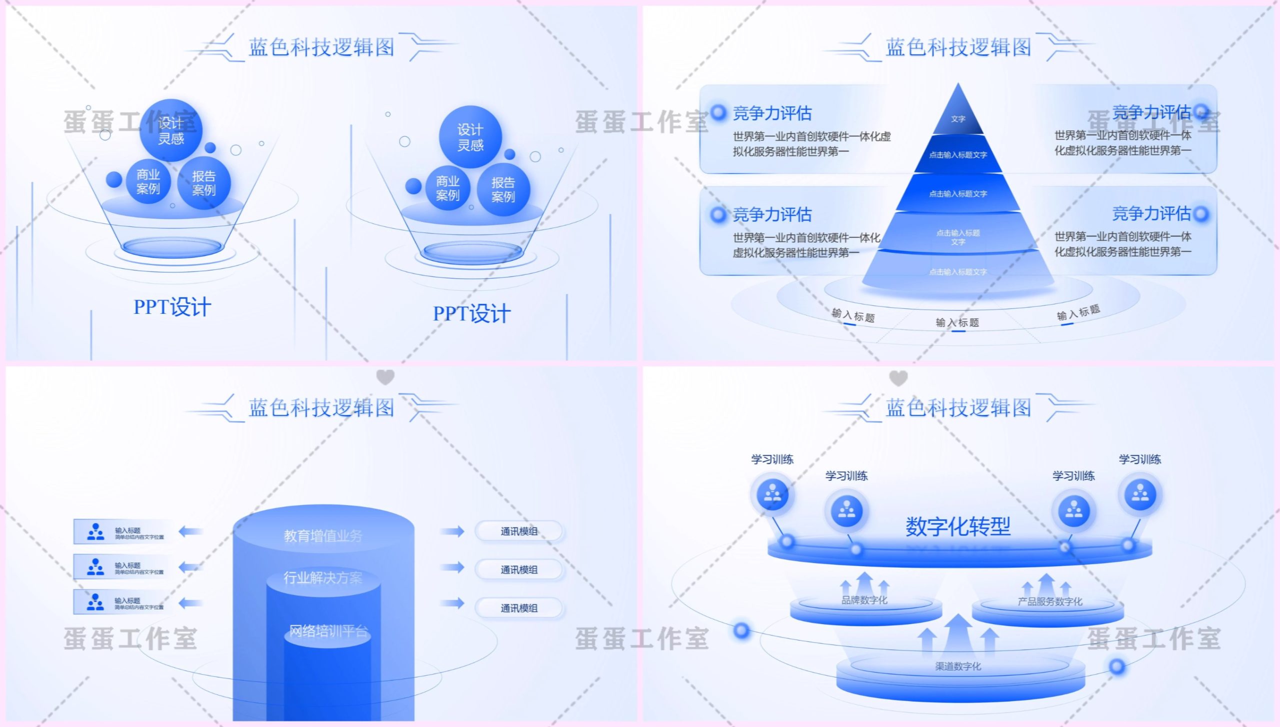 图片[31]-企业高端商务流程架构图逻辑图PPT模板高级感蓝色商业科技互联网-大怪兽分享