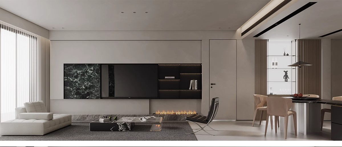 图片[24]-1300张，意式装修设计效果图 极简轻奢风格家装房屋房子客厅卧室室内图库-大怪兽分享