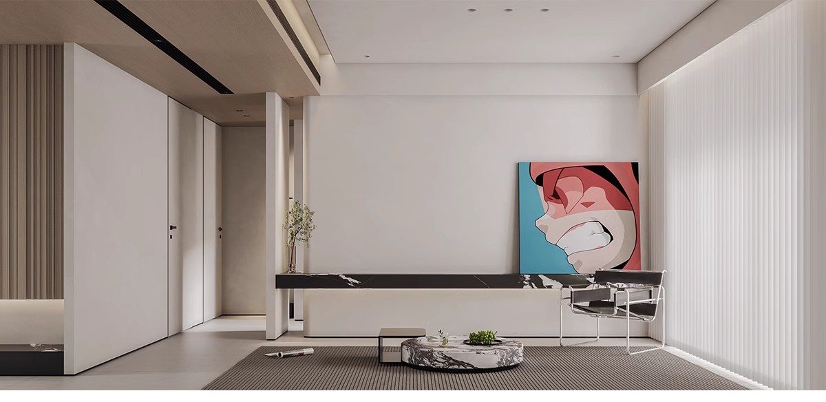 图片[27]-1300张，意式装修设计效果图 极简轻奢风格家装房屋房子客厅卧室室内图库-大怪兽分享