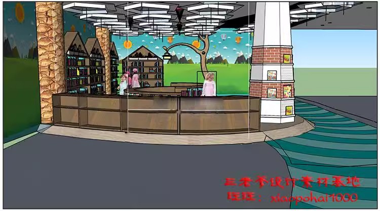 图片[26]-儿童乐园早教中心教室幼儿园3d模型室内CAD施工图3dmax效果平面SU-大怪兽分享