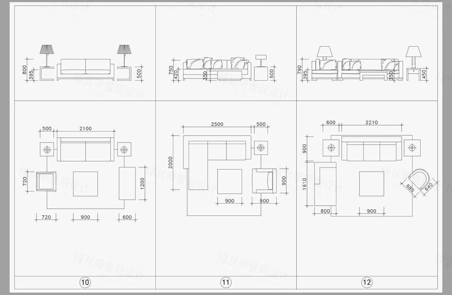 图片[11]-平面立面图块cad图库室内设计家装软装家具沙发椅子床具网红模块-大怪兽分享