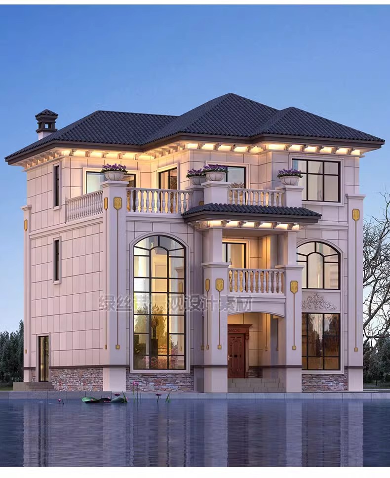 图片[11]-自建房别墅建筑新农村乡村效果施工图三层房屋结构设计图cad图纸-大怪兽分享