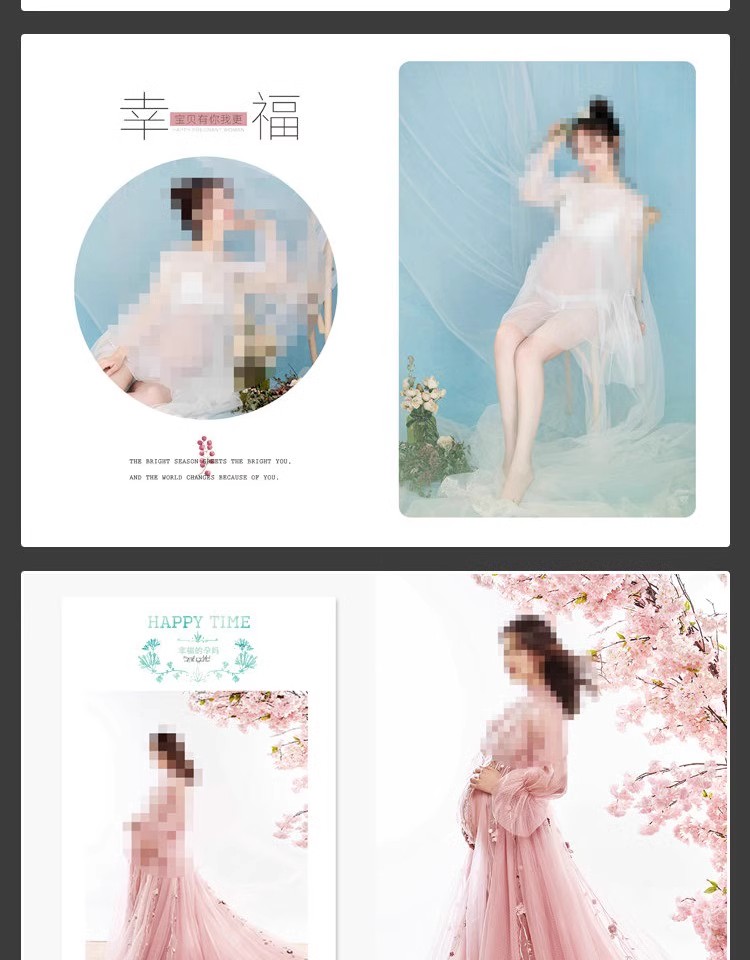 图片[10]-时尚孕妇准妈妈写真相册影楼排版孕妈照片摄影PSD模板设计素材-大怪兽分享