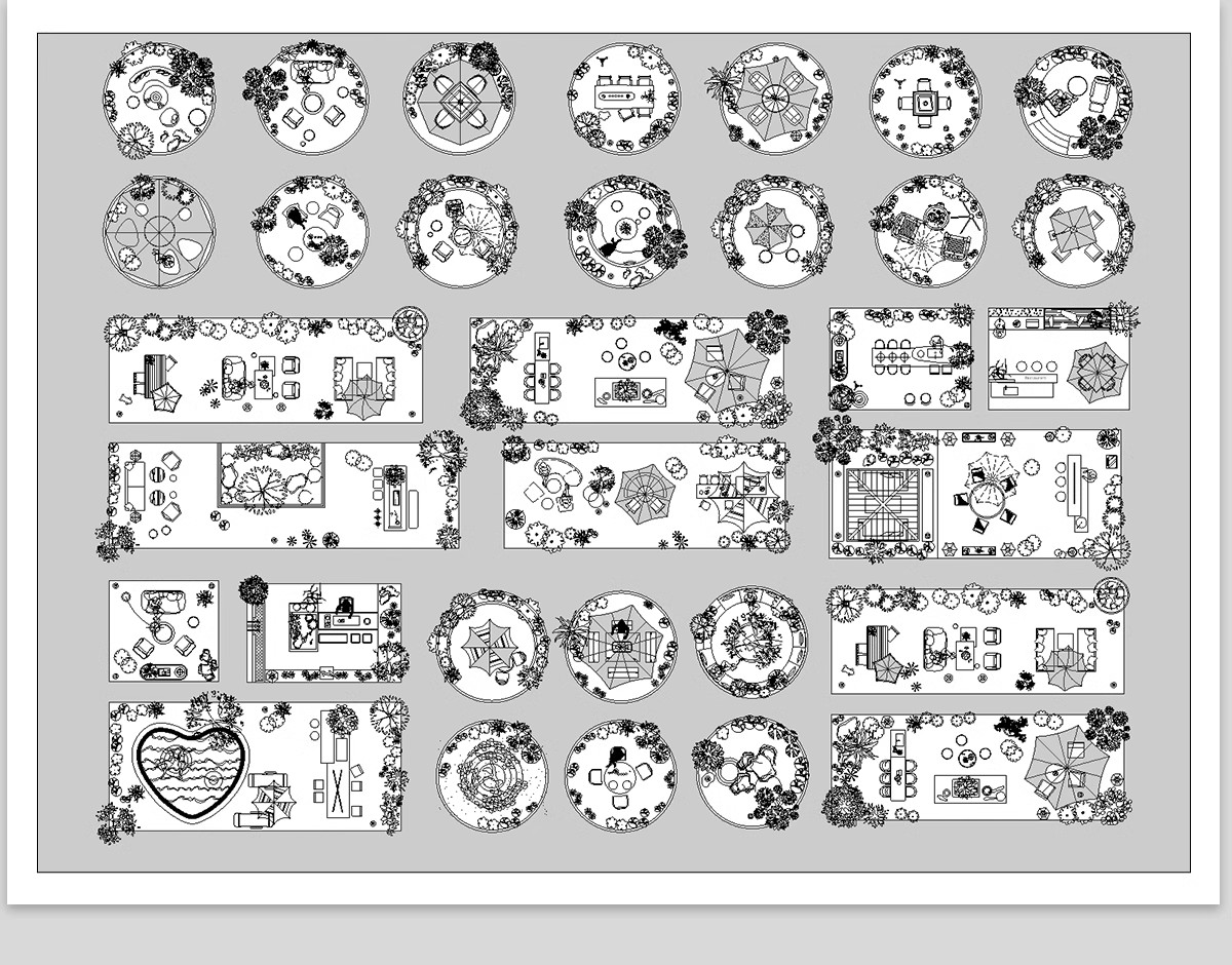 图片[10]-公园树池园林景观节点cad施工图 现代圆形树阵广场商业功能区图库-大怪兽分享