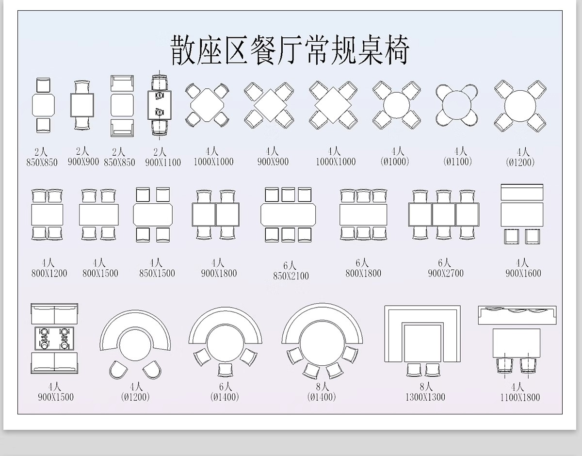 图片[10]-餐饮饭店CAD图块图库空间设计餐厅奶茶店酒吧餐桌椅卡座施工图-大怪兽分享