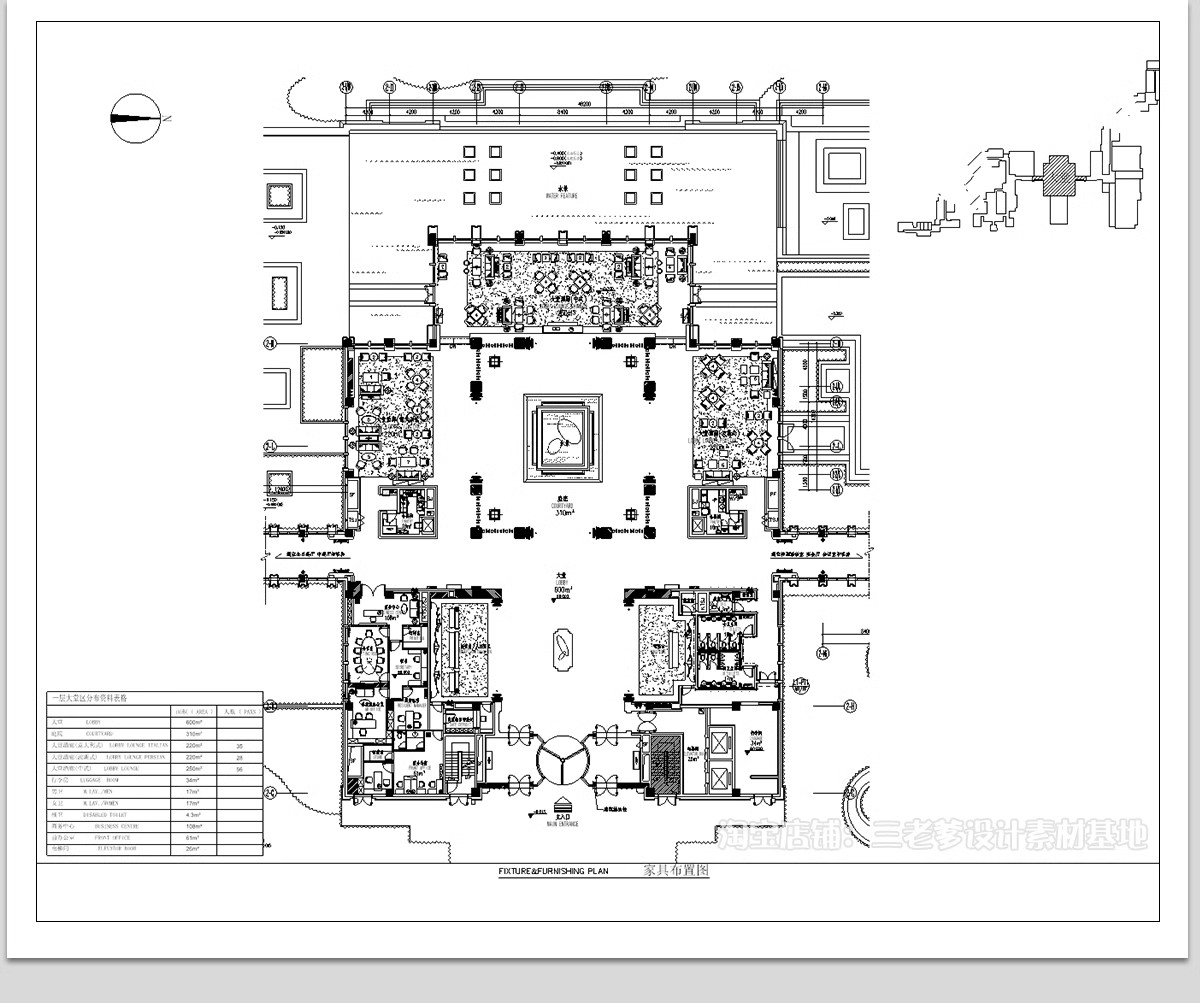 图片[10]-酒店大堂客房标间CAD图库 工装宾馆平面布置方案图块素材施工图-大怪兽分享