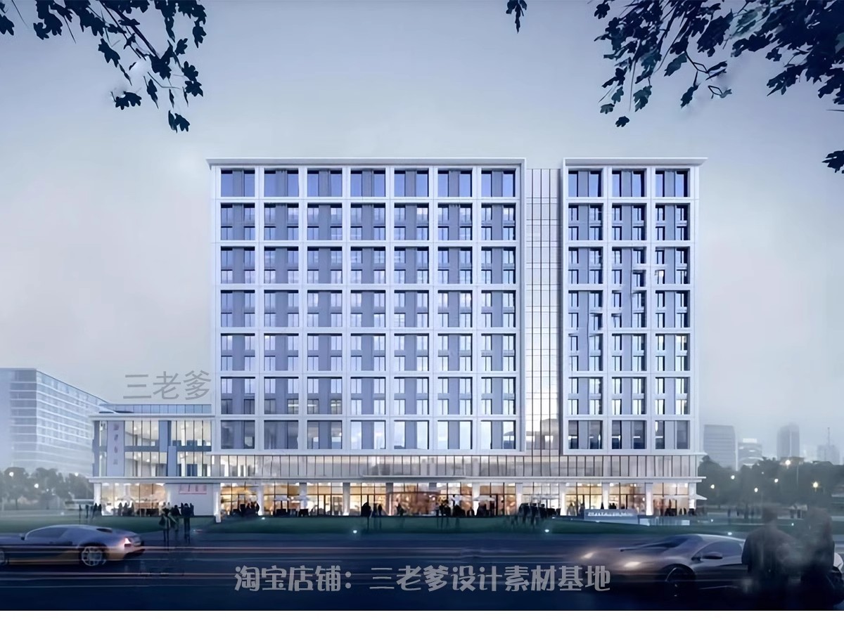 图片[12]-酒店旅馆建筑设计PPT文本SU建筑CAD配套优秀作品参考案例草图大师-大怪兽分享