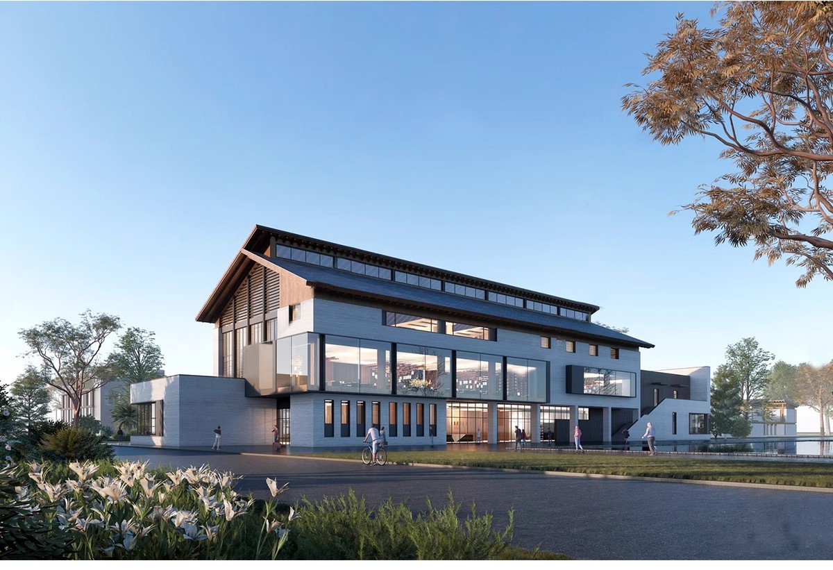 图片[12]-坡屋顶建筑SU模型公建文化展览馆服务中心新中式折线建筑草图大师-大怪兽分享
