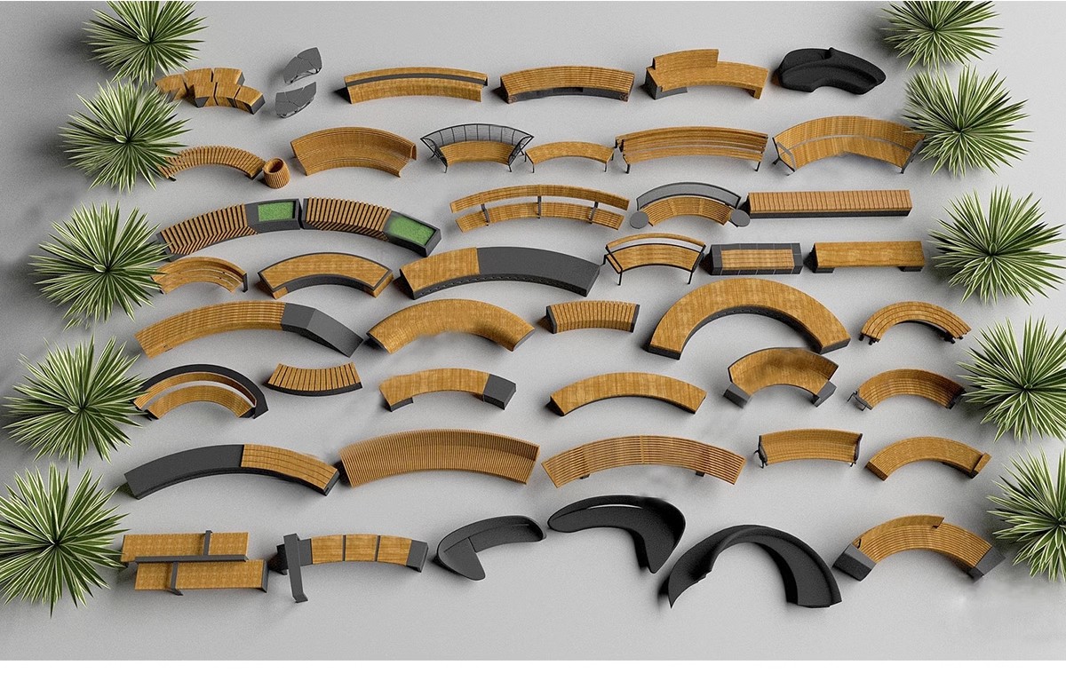 图片[12]-现代商业街广场景观座椅SU模型积木趣味种植树池坐凳小品草图大师-大怪兽分享