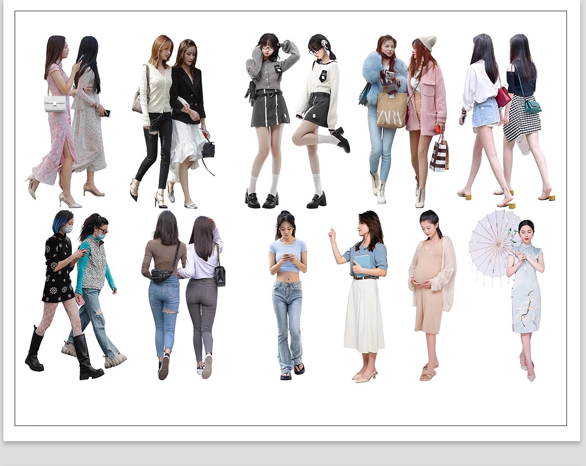 图片[12]-人物青年老人小孩子PS后期素材建筑效果图后期鸟瞰亚洲人PNG免抠-大怪兽分享