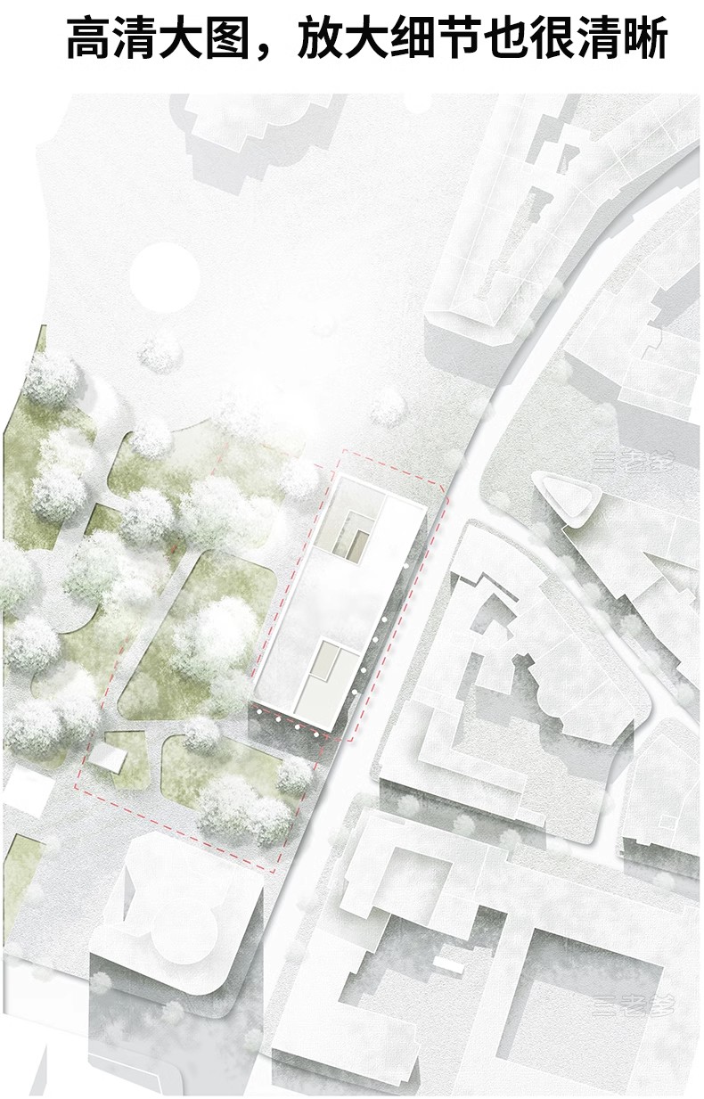 图片[10]-小清新建筑景观总平面图PSD分层园林公园广场彩平图竞赛风PS素材-大怪兽分享