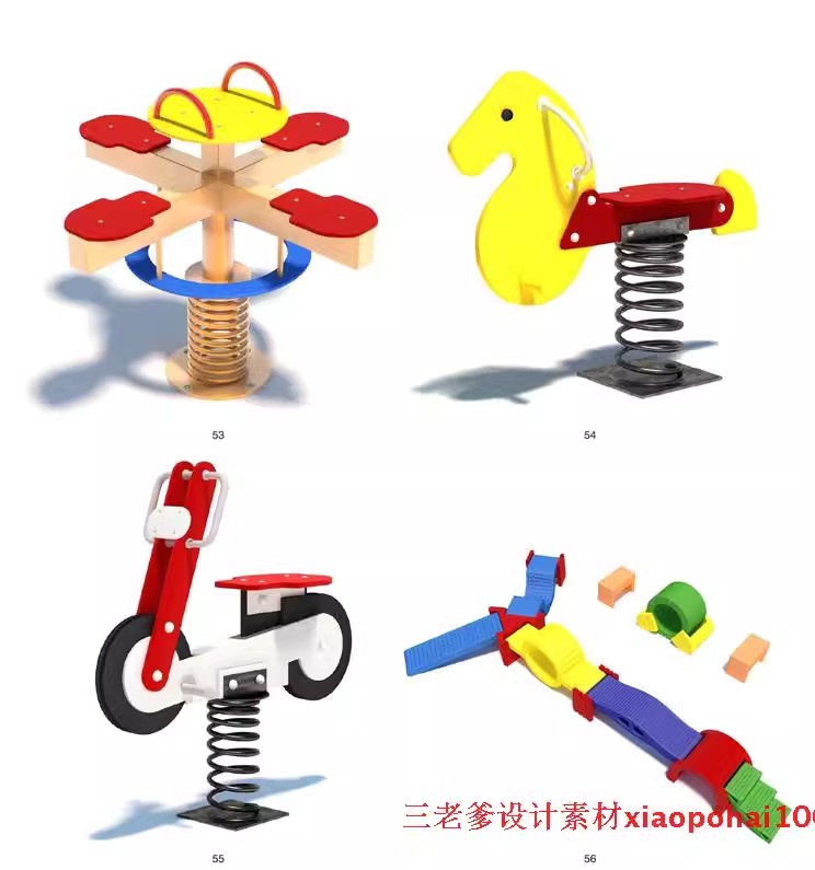 图片[30]-儿童乐园早教中心教室幼儿园3d模型室内CAD施工图3dmax效果平面SU-大怪兽分享