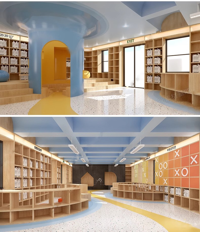 图片[32]-书吧SU模型 工业风书咖图书馆室内设计sketchup书店CAD施工图素材-大怪兽分享