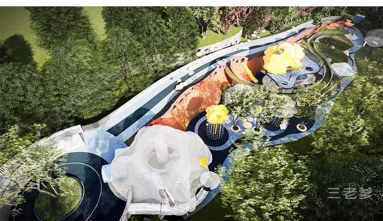 图片[22]-儿童乐园SU模型 游乐场活动区户外拓展训练设施CAD施工图草图大师-大怪兽分享