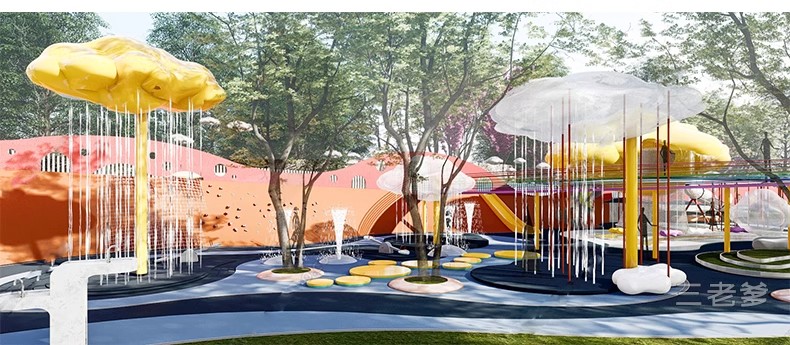 图片[23]-儿童乐园SU模型 游乐场活动区户外拓展训练设施CAD施工图草图大师-大怪兽分享