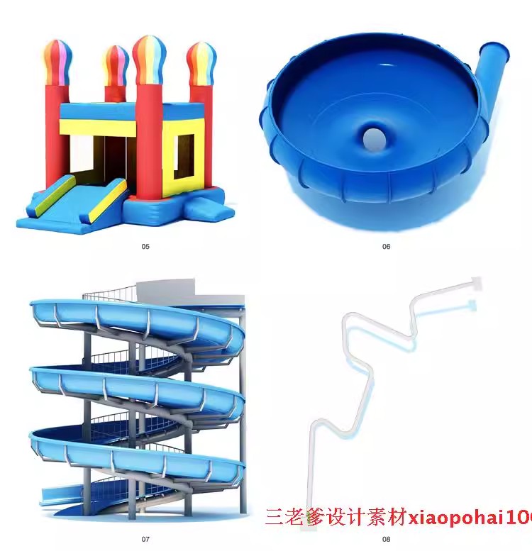 图片[33]-儿童乐园早教中心教室幼儿园3d模型室内CAD施工图3dmax效果平面SU-大怪兽分享