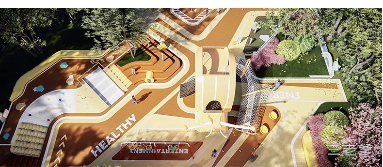 图片[25]-儿童乐园SU模型 游乐场活动区户外拓展训练设施CAD施工图草图大师-大怪兽分享