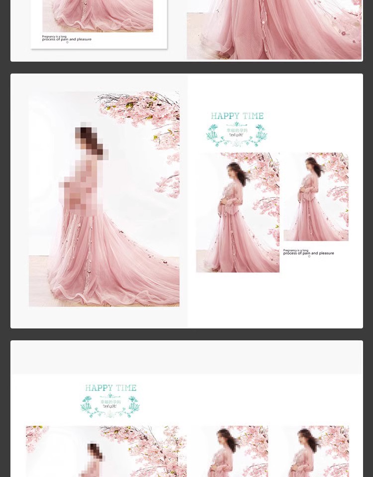 图片[11]-时尚孕妇准妈妈写真相册影楼排版孕妈照片摄影PSD模板设计素材-大怪兽分享