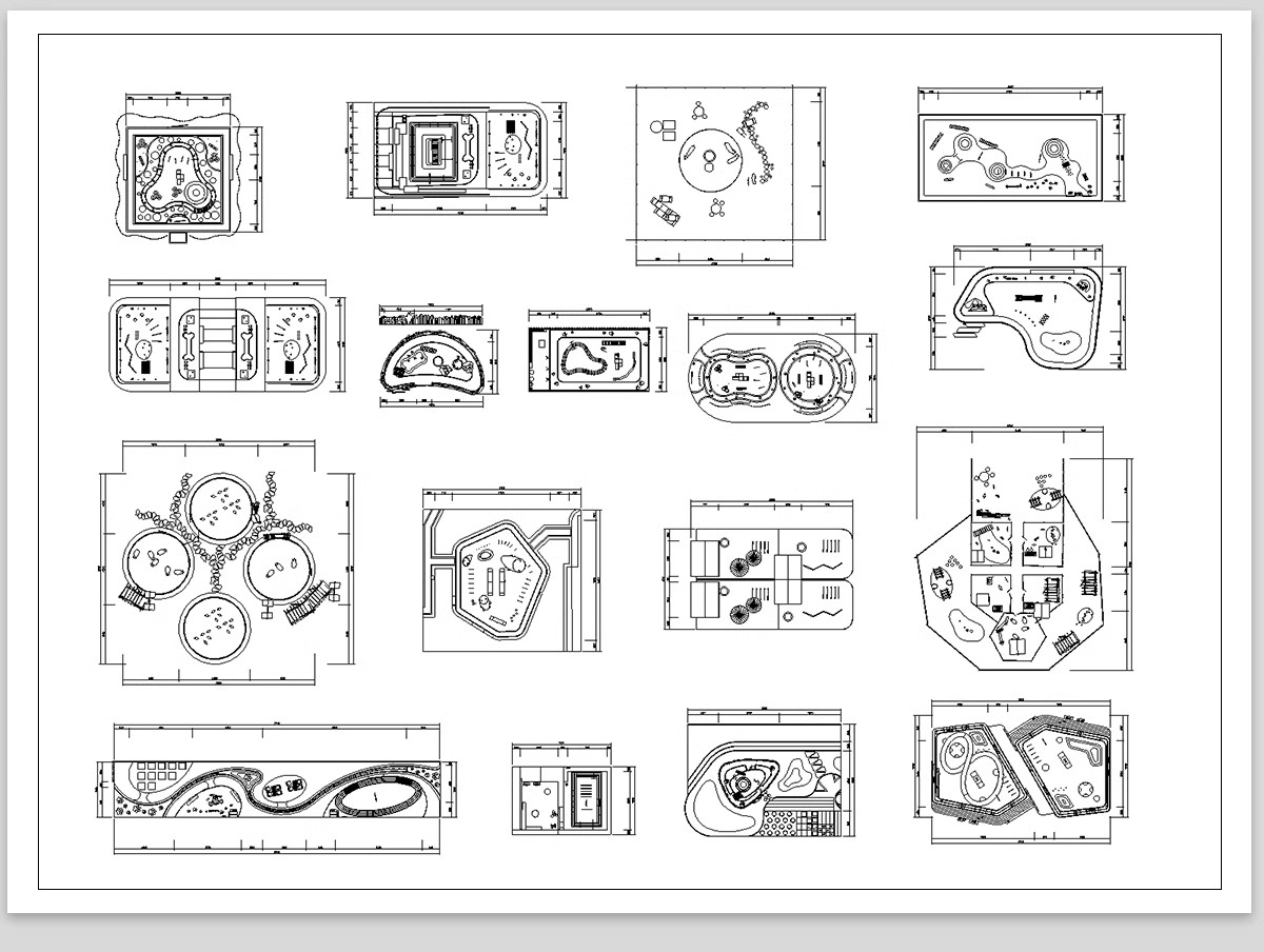 图片[11]-公园树池园林景观节点cad施工图 现代圆形树阵广场商业功能区图库-大怪兽分享